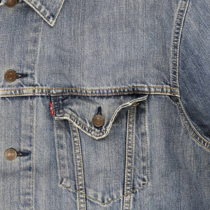 Levi's 70550 Vintage Blue Denim Trucker Jacket XL 100 Percent Cotton