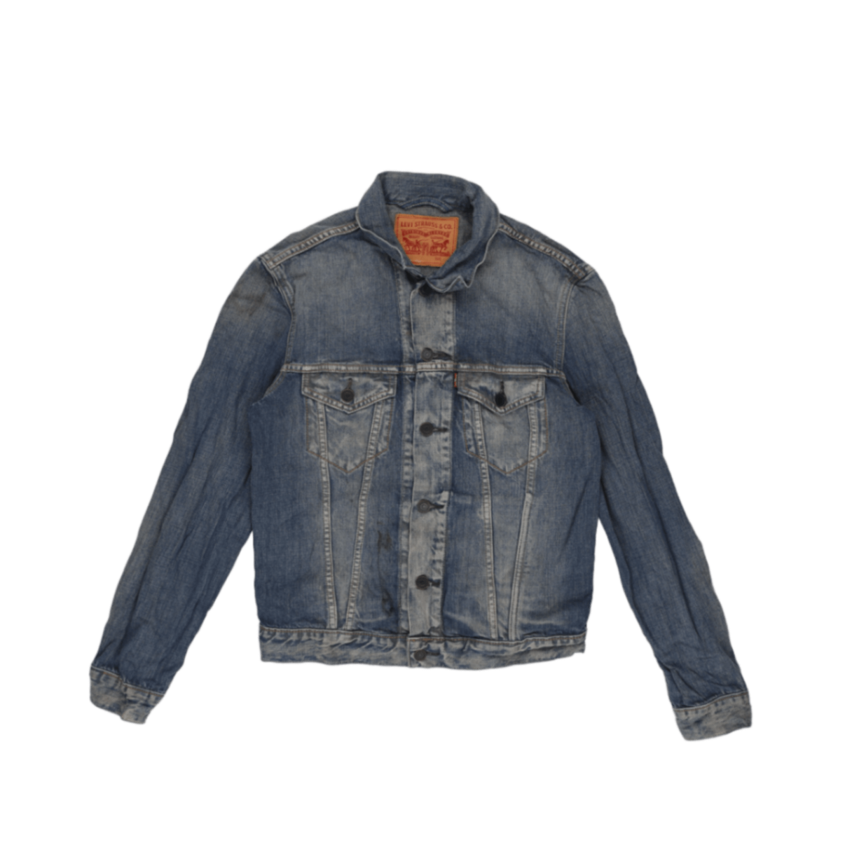 Levi's Vintage Classic Blue Denim Trucker Jacket Medium 100% Cotton