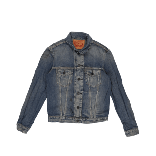 Levi's Vintage Classic Blue Denim Trucker Jacket Medium 100% Cotton