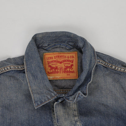 Levi's Vintage Classic Blue Denim Trucker Jacket Medium 100% Cotton