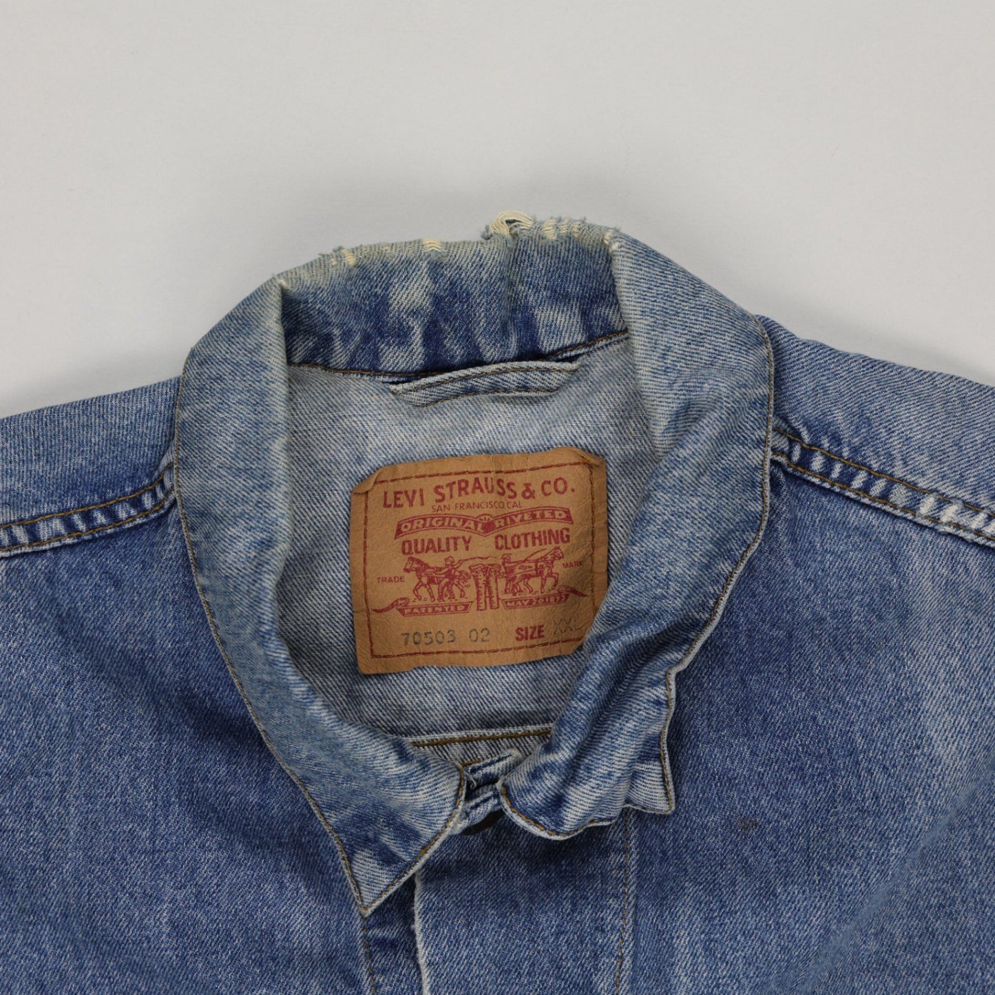 Levi's Vintage Trucker Jacket Mens XXL Blue Cotton 70503-02