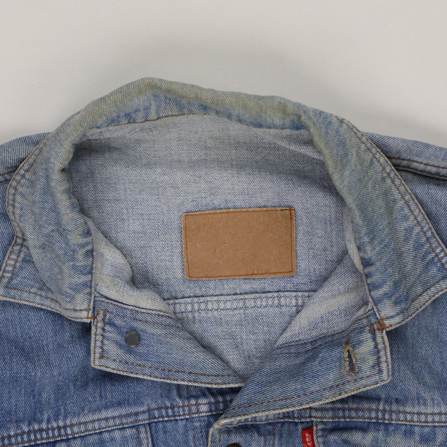 Levi's Vintage Blue Denim Trucker Jacket Men's Large Cotton Collared