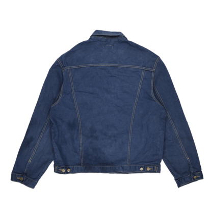 Lee Blue Denim Rider Jacket for Men Size XL Cotton Collared