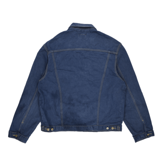 Lee Blue Denim Rider Jacket for Men Size XL Cotton Collared