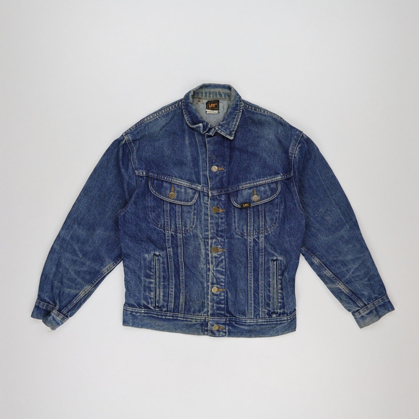 Lee Vintage Denim Jacket Blue Large Cotton Casual Jacket