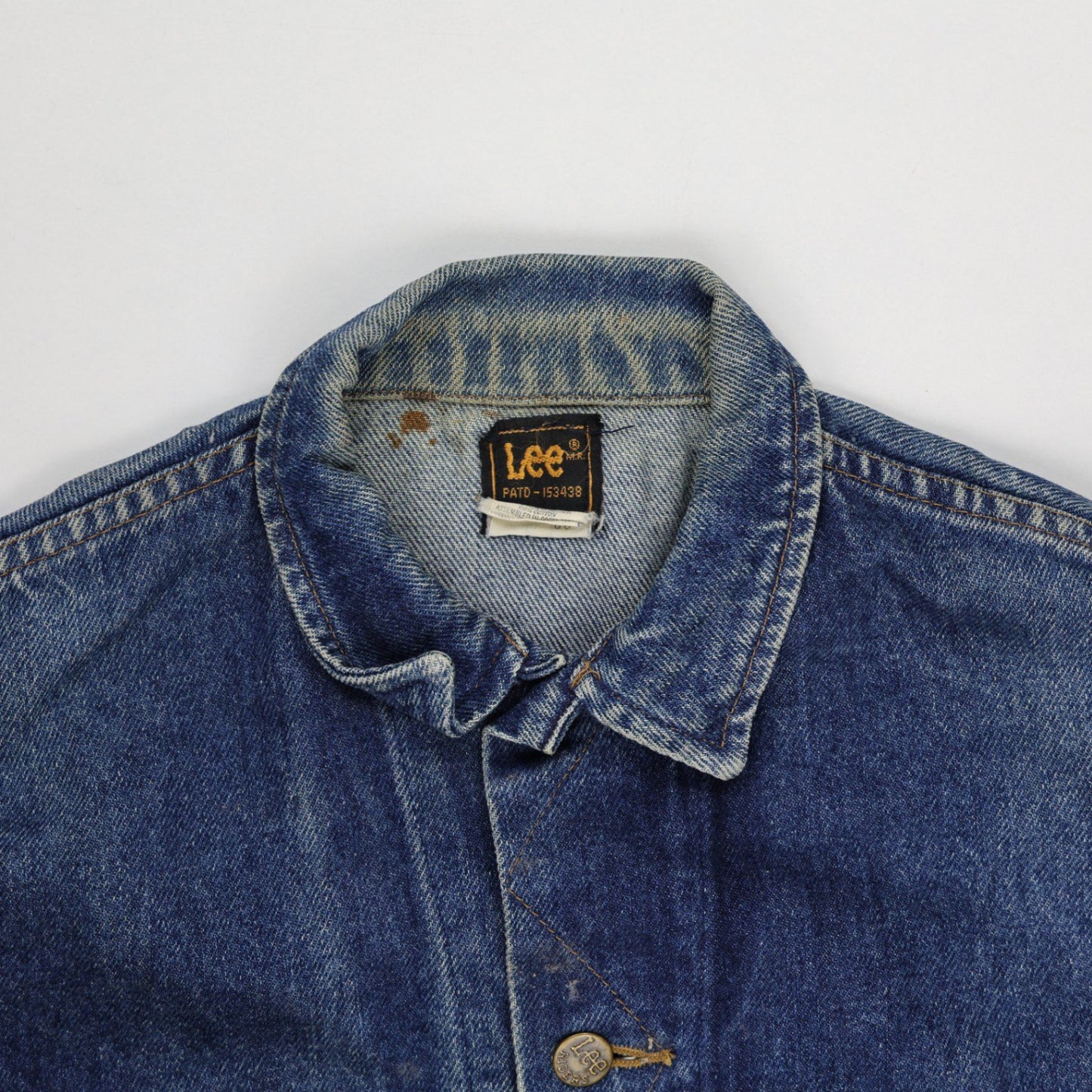 Lee Vintage Denim Jacket Blue Large Cotton Casual Jacket