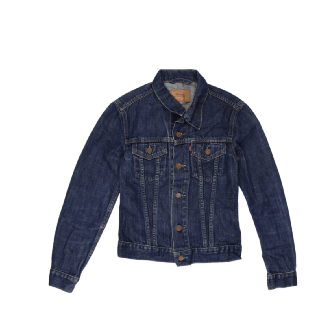 Levi Strauss & Co Vintage Girls Trucker Jacket Blue Small Denim