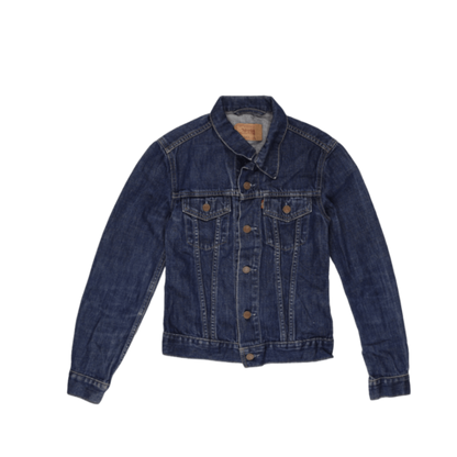 Levi Strauss & Co Vintage Girls Trucker Jacket Blue Small Denim