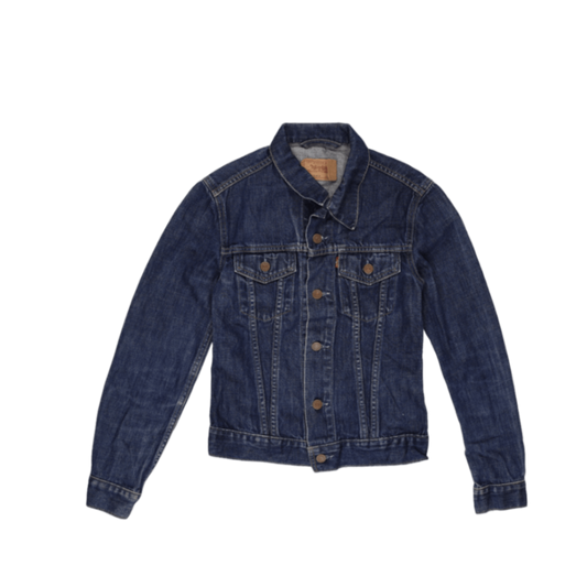 Levi Strauss & Co Vintage Girls Trucker Jacket Blue Small Denim