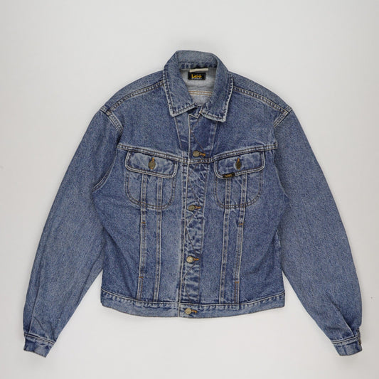 Lee Vintage Blue Denim Jacket for Men Size Small 100 Percent Cotton Collared