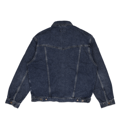 Wrangler Vintage Blue Denim Trucker Jacket XL Cotton Western Style