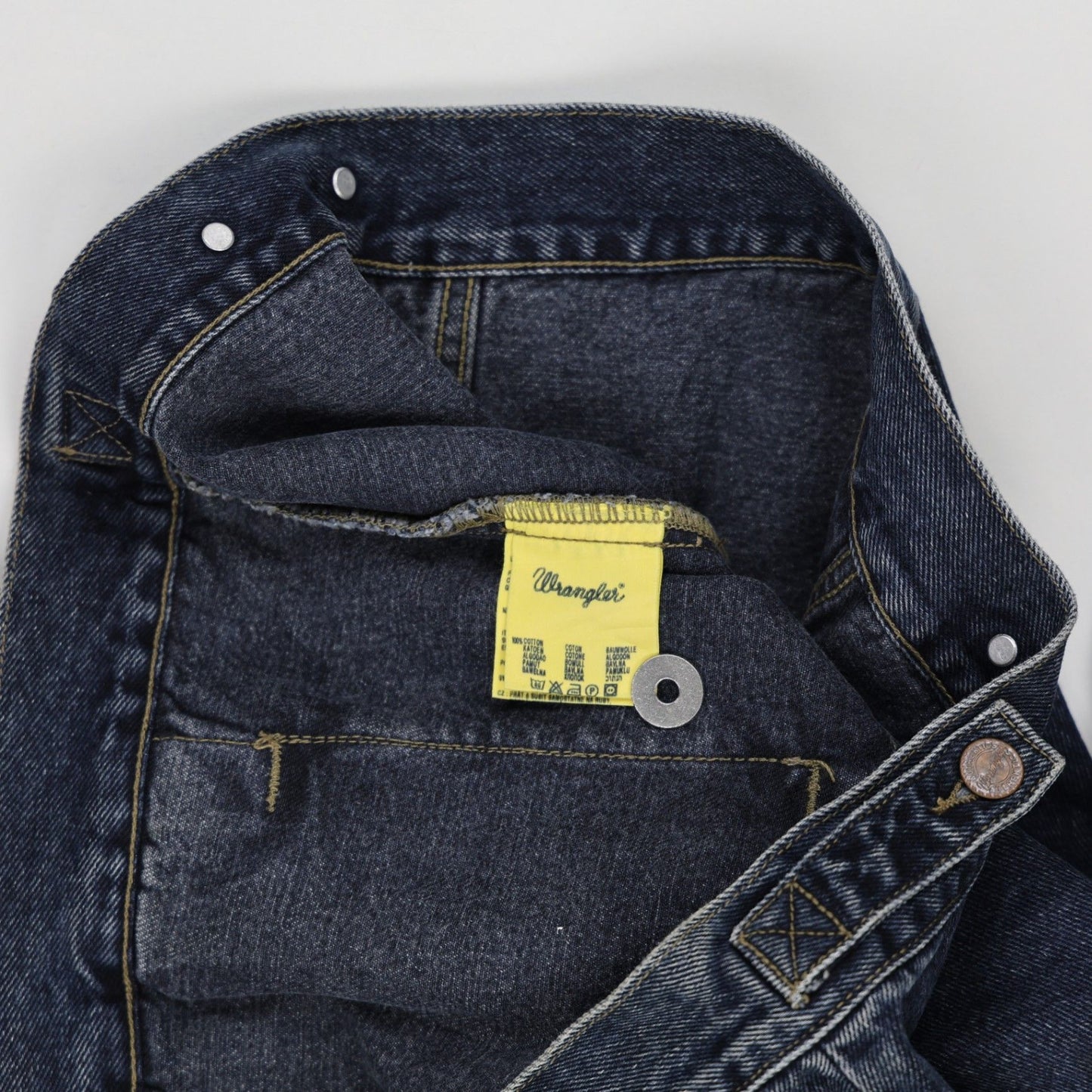 Wrangler Vintage Blue Denim Trucker Jacket XL Cotton Western Style