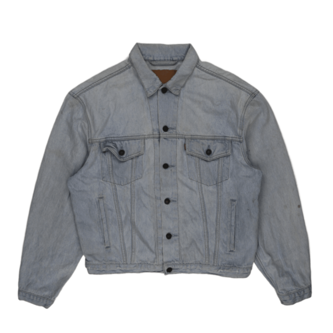 Levi's Light Blue Vintage Denim Jacket Large Cotton Denim Collared
