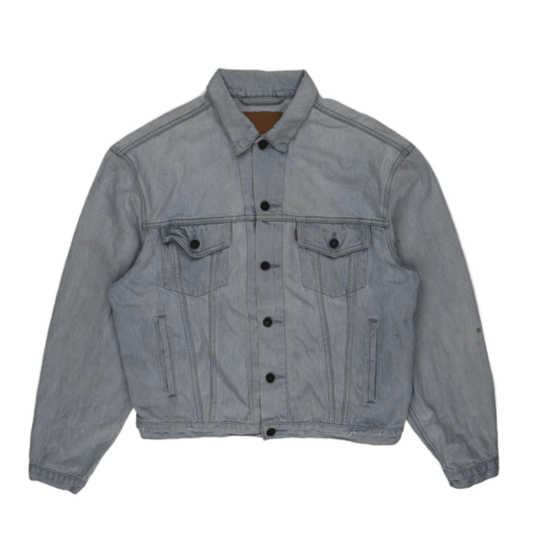 Levi's Light Blue Vintage Denim Jacket Large Cotton Denim Collared