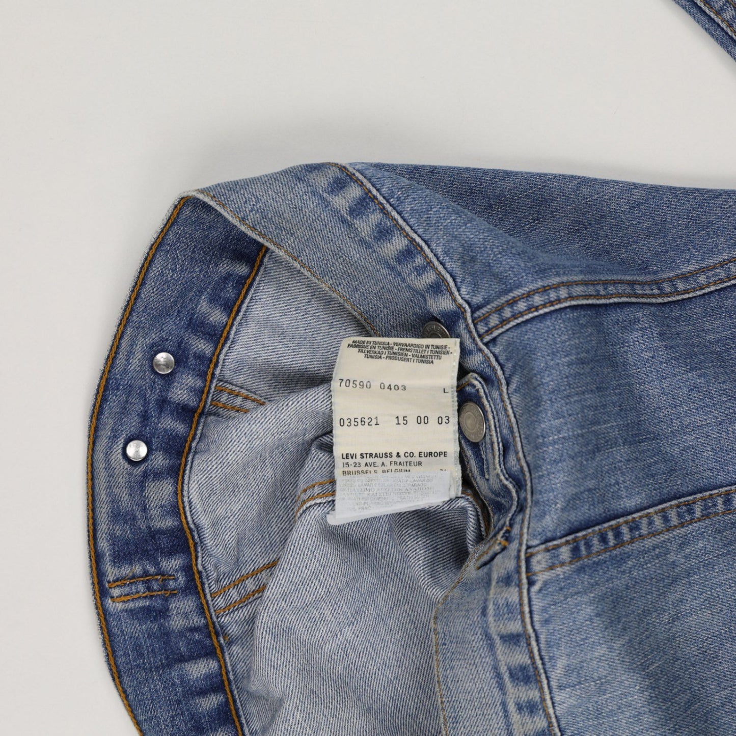 Levi's Vintage 70590 Trucker Jacket Blue Large Cotton Denim