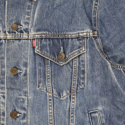 Levi's Vintage 550 Medium Blue Denim Trucker Jacket Men's Size M Cotton