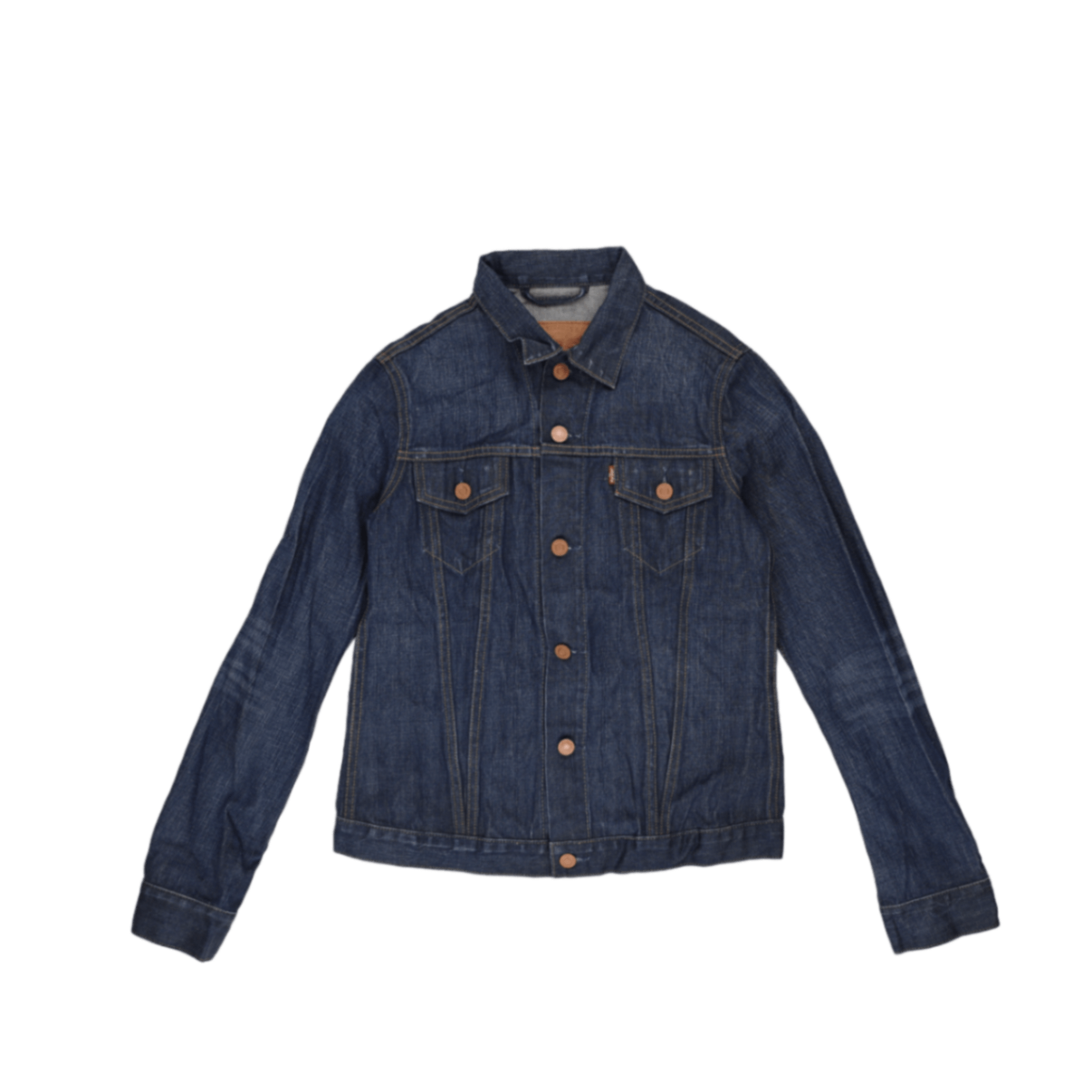 Levi's Classic Blue Denim Trucker Jacket for Men Size M Cotton