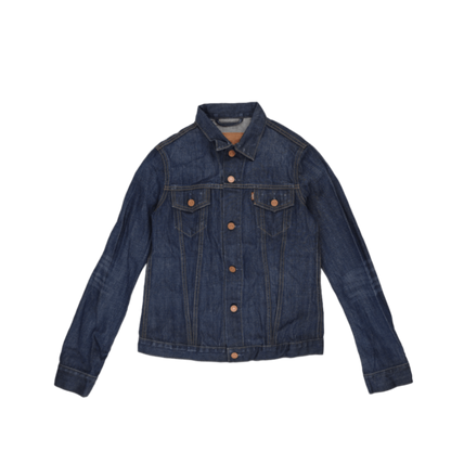 Levi's Classic Blue Denim Trucker Jacket for Men Size M Cotton