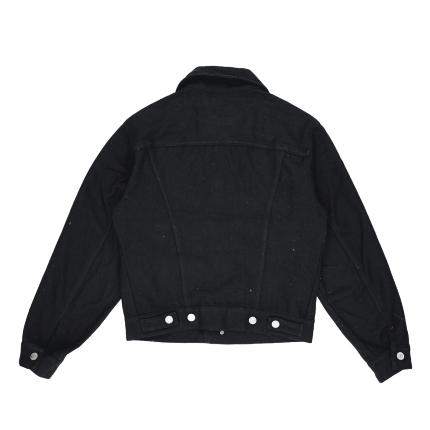 Levi's Black Denim Trucker Jacket Size M Vintage Cotton
