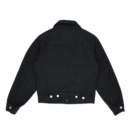 Levi's Black Denim Trucker Jacket Size M Vintage Cotton