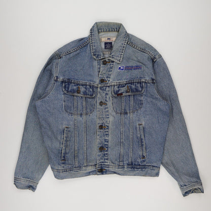 Lee Classic Denim Jacket Blue Medium 100 Percent Cotton Vintage