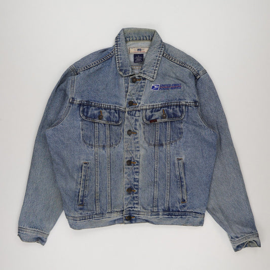 Lee Classic Denim Jacket Blue Medium 100 Percent Cotton Vintage