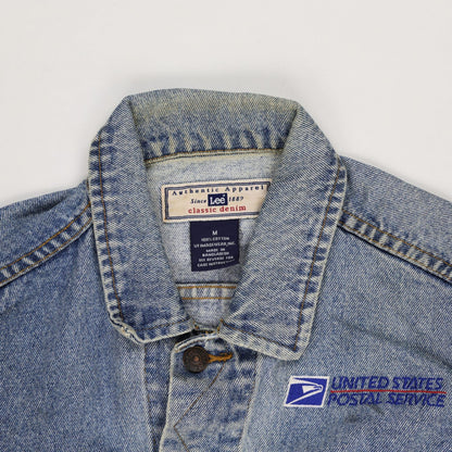 Lee Classic Denim Jacket Blue Medium 100 Percent Cotton Vintage