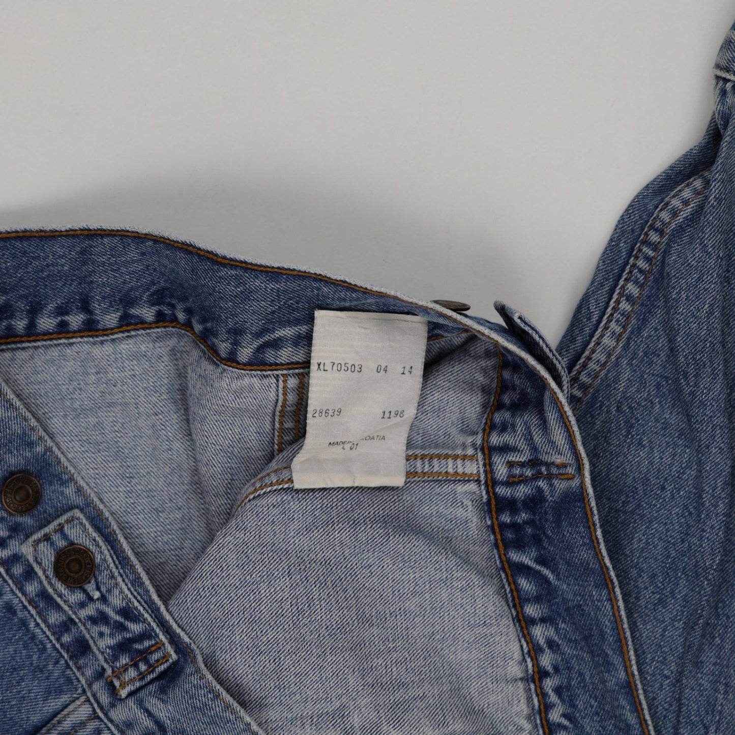 Levi's Vintage Trucker Jacket Blue XL 100% Cotton Unisex