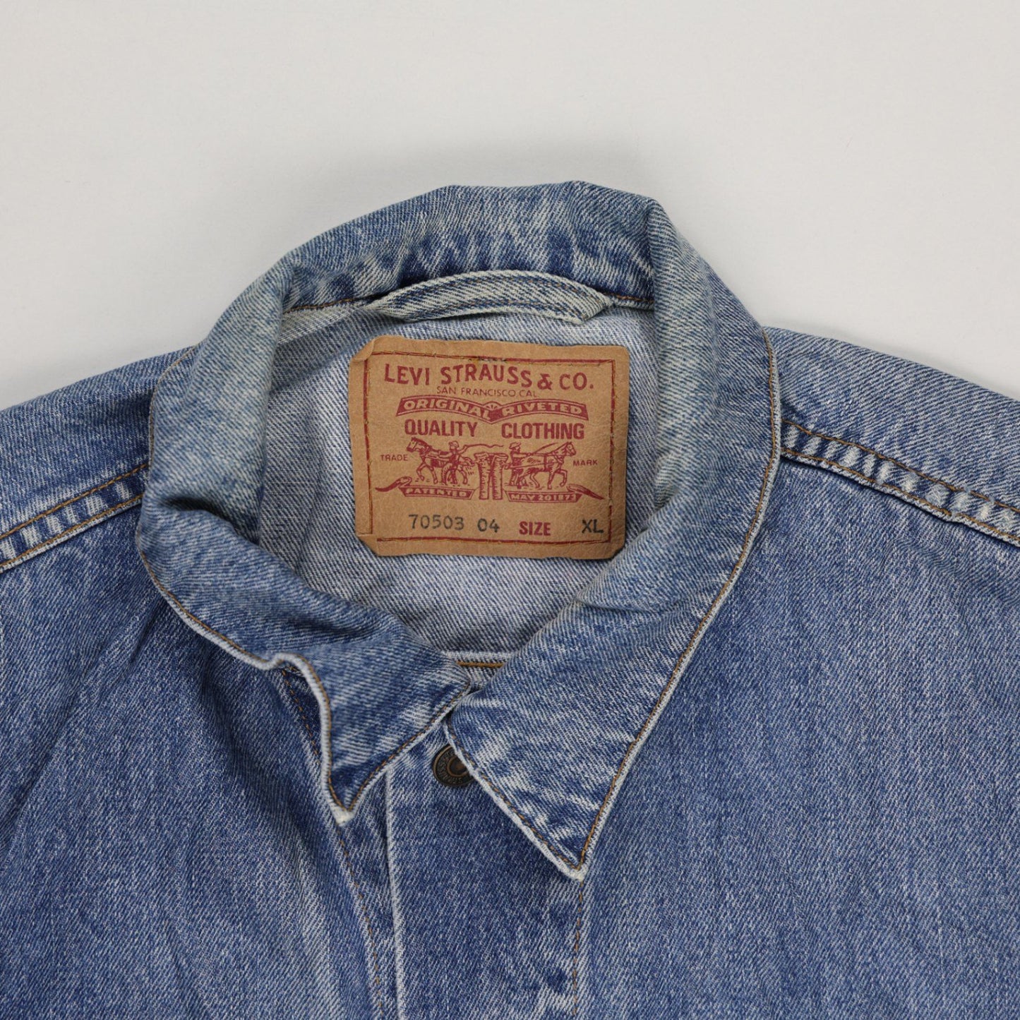 Levi's Vintage Trucker Jacket Blue XL 100% Cotton Unisex