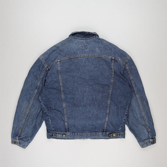 Lee Vintage Blue Denim Trucker Jacket Medium Cotton Men's