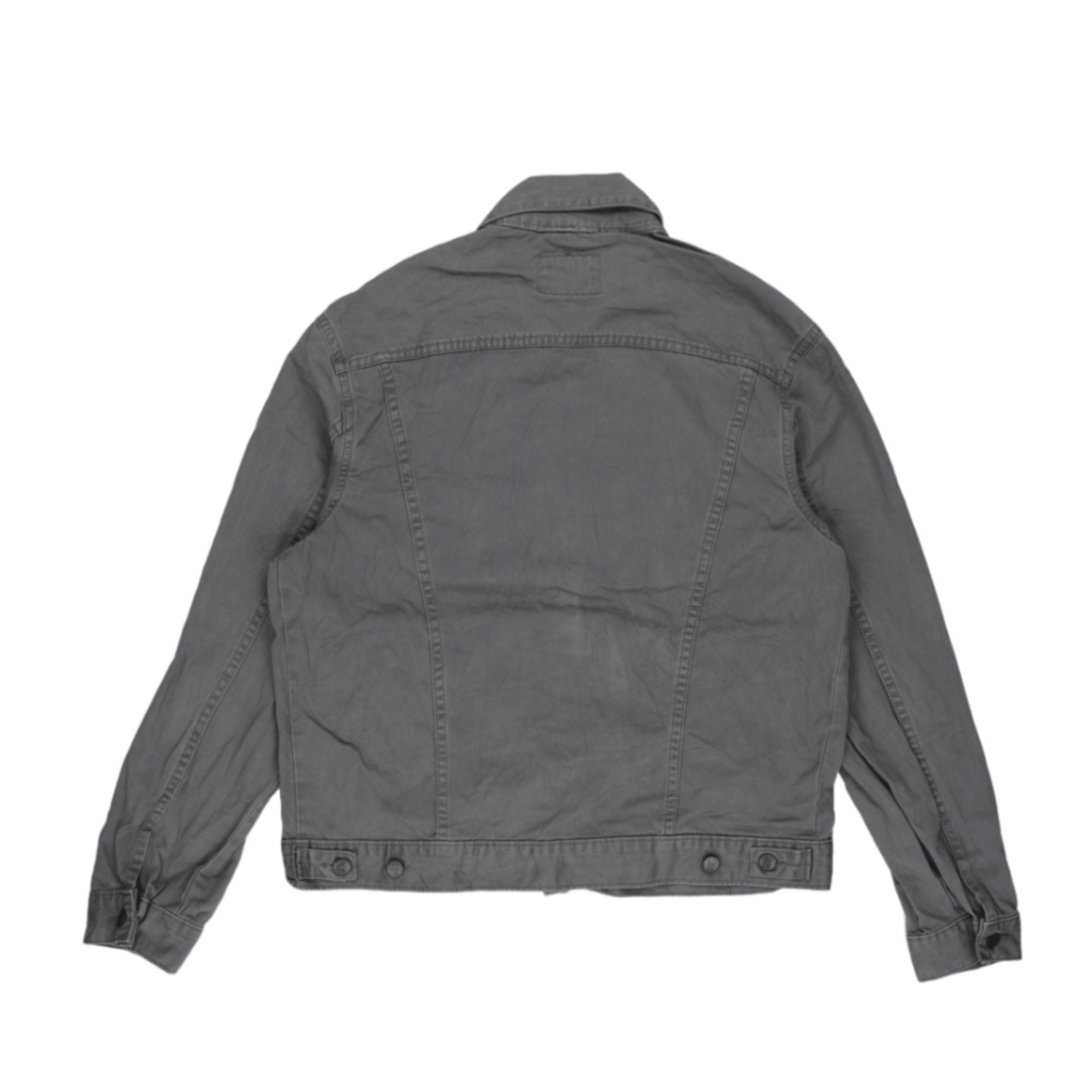 Lee Vintage Workwear Jacket Grey Large Cotton Collared