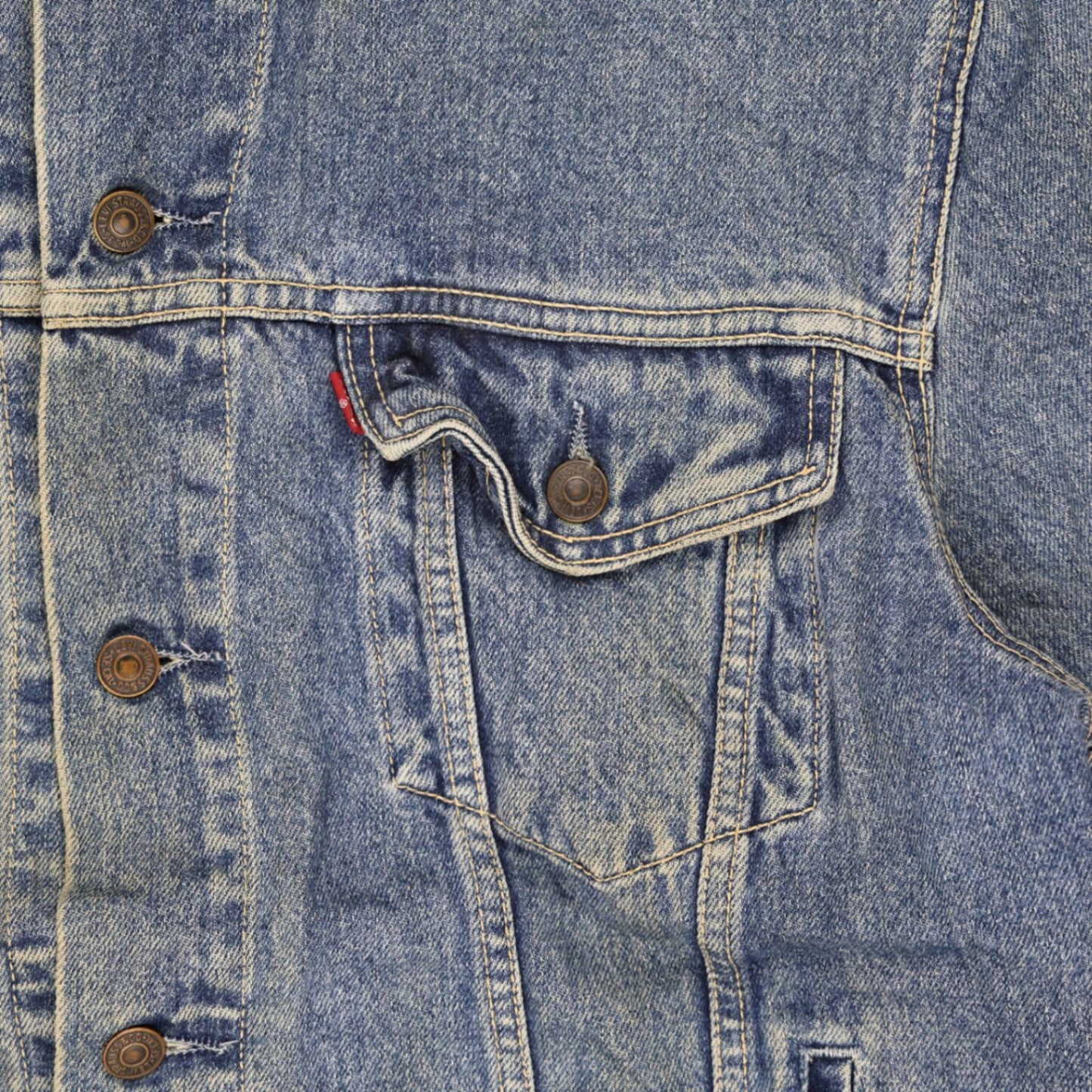 Levi's Vintage 70503 Denim Jacket Blue Large Cotton Denim Collared