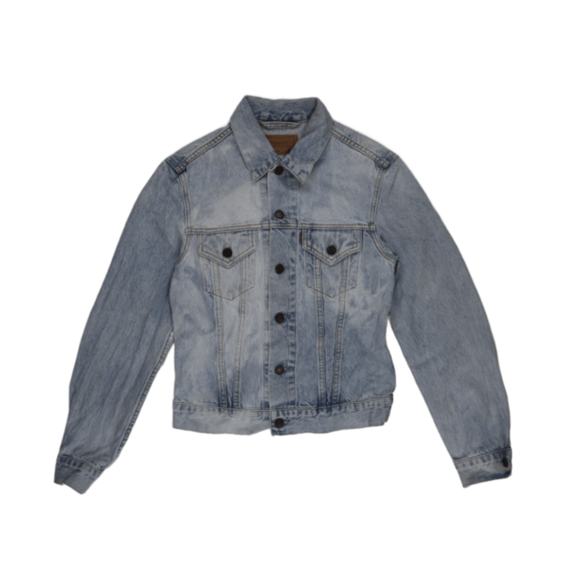 Levi's Vintage Light Blue Denim Jacket Women Small 100 Percent Cotton Collared