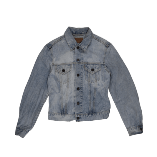 Levi's Vintage Light Blue Denim Jacket Women Small 100 Percent Cotton Collared
