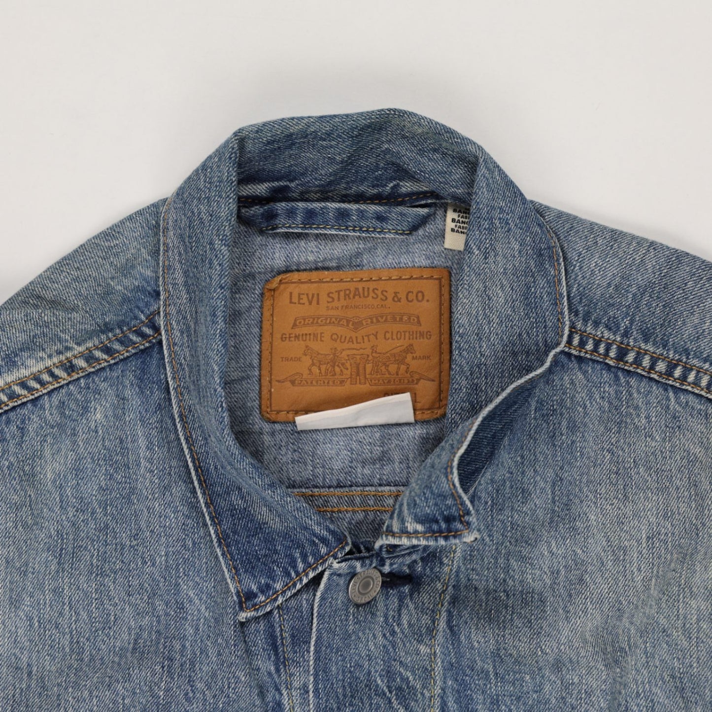 Levi's Vintage Blue Denim Jacket Medium Cotton Outerwear