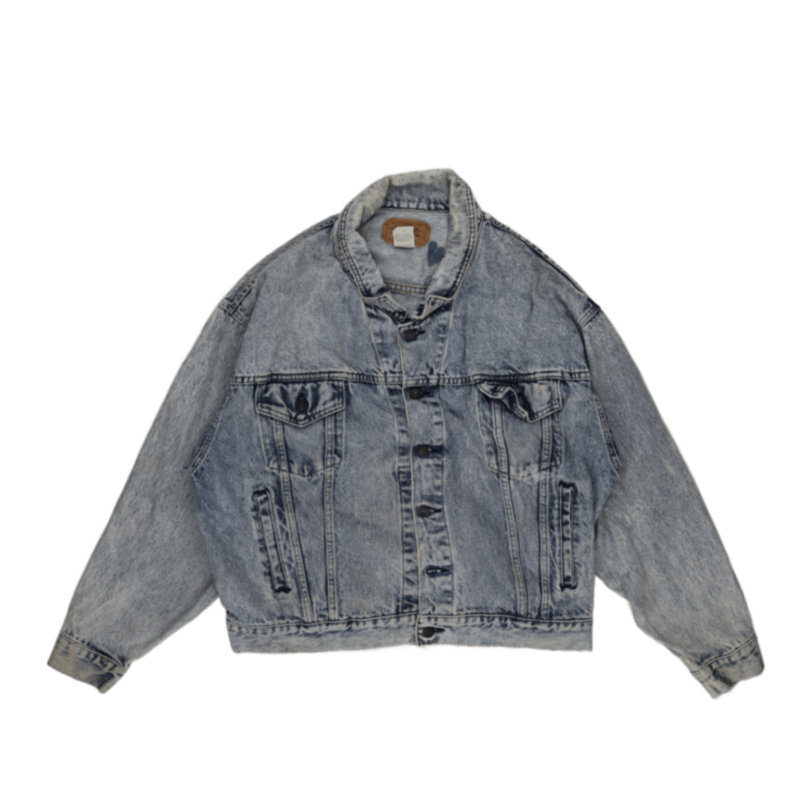 Levi's Vintage Medium Blue Denim Trucker Jacket Size Medium 100% Cotton