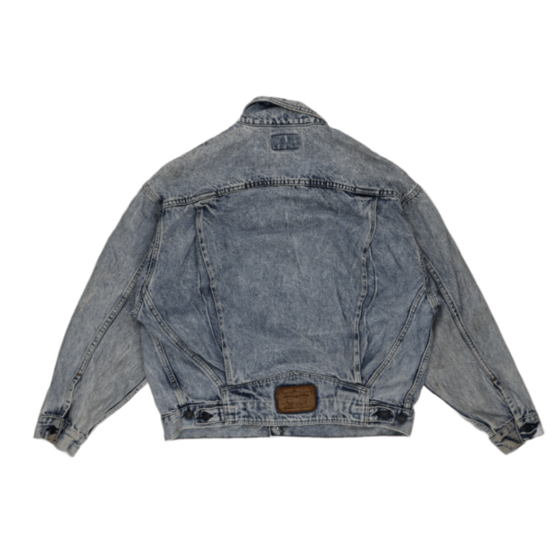 Levi's Vintage Medium Blue Denim Trucker Jacket Size Medium 100% Cotton