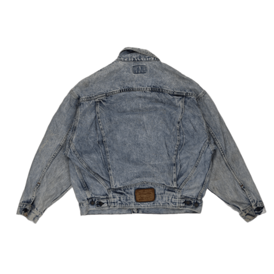 Levi's Vintage Medium Blue Denim Trucker Jacket Size Medium 100% Cotton