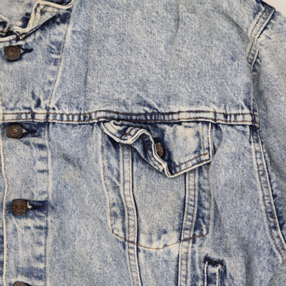 Levi's Vintage Medium Blue Denim Trucker Jacket Size Medium 100% Cotton