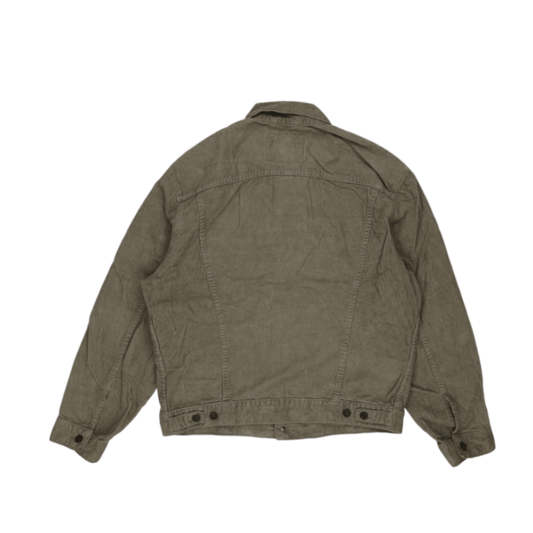 Levi's Original Trucker Jacket Beige Corduroy Size L Vintage Mens