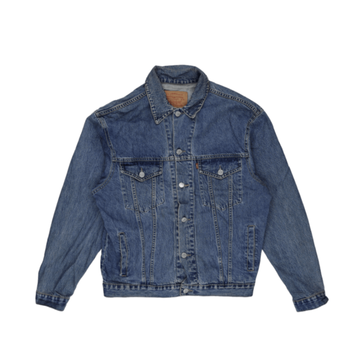 Levi Strauss & Co Denim Trucker Jacket Blue Size L