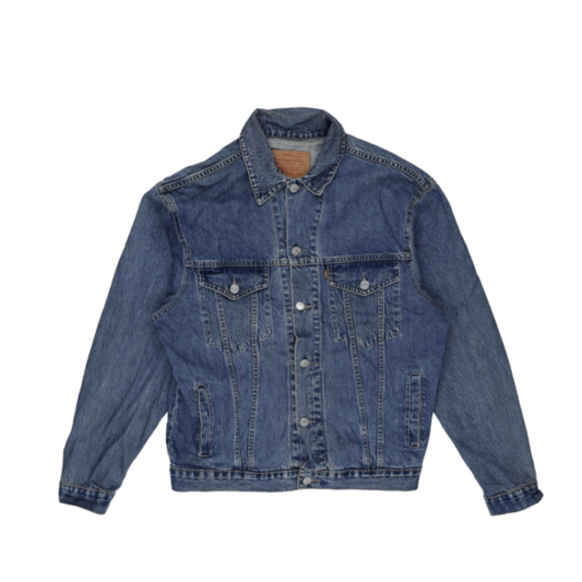 Levi Strauss & Co Denim Trucker Jacket Blue Size L