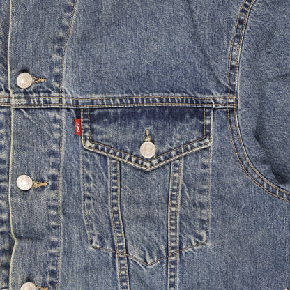 Levi Strauss & Co Denim Trucker Jacket Blue Size L