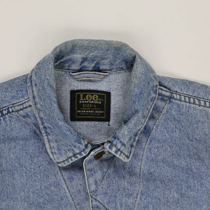 Lee Vintage Light Blue Trucker Denim Jacket Men's Large 100% Cotton