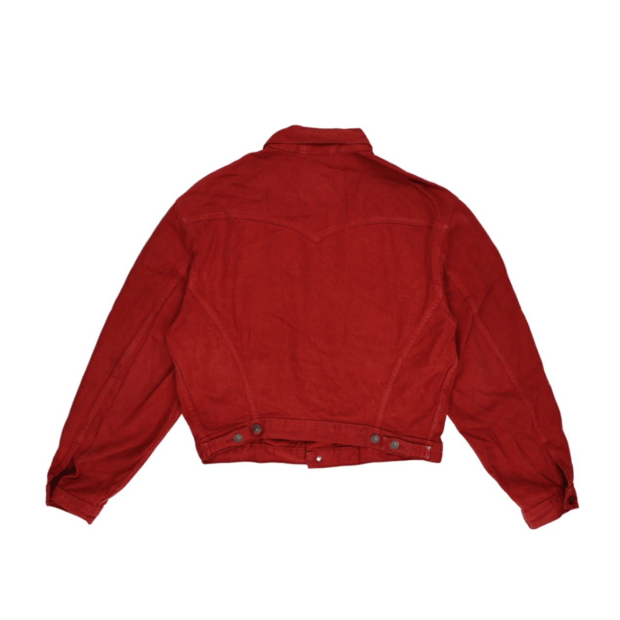 Levi's Red Vintage Trucker Jacket Size Large Cotton Denim