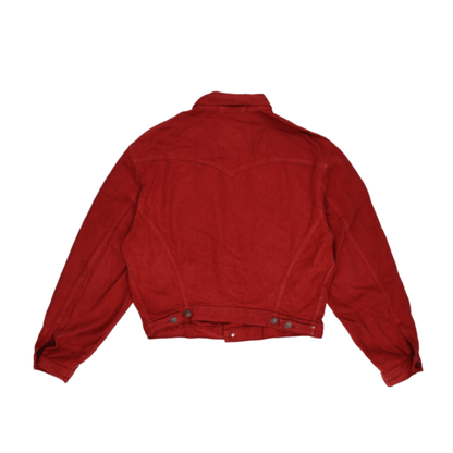 Levi's Red Vintage Trucker Jacket Size Large Cotton Denim