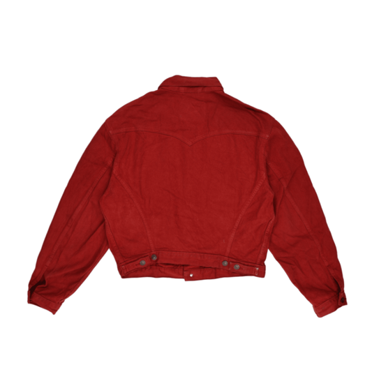 Levi's Red Vintage Trucker Jacket Size Large Cotton Denim