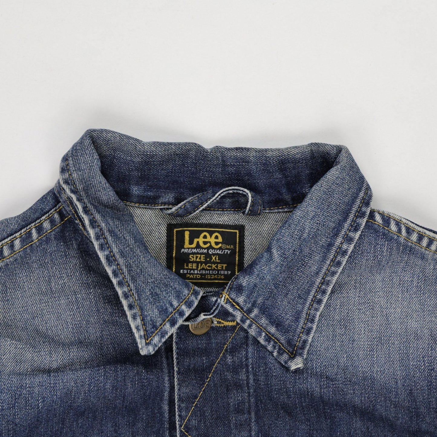 Lee Vintage Blue Slim Fit Denim Jacket XL Cotton