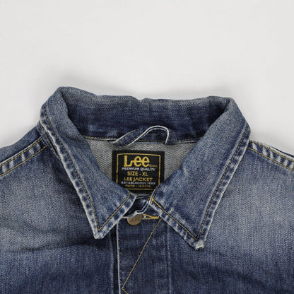 Lee Vintage Blue Slim Fit Denim Jacket XL Cotton
