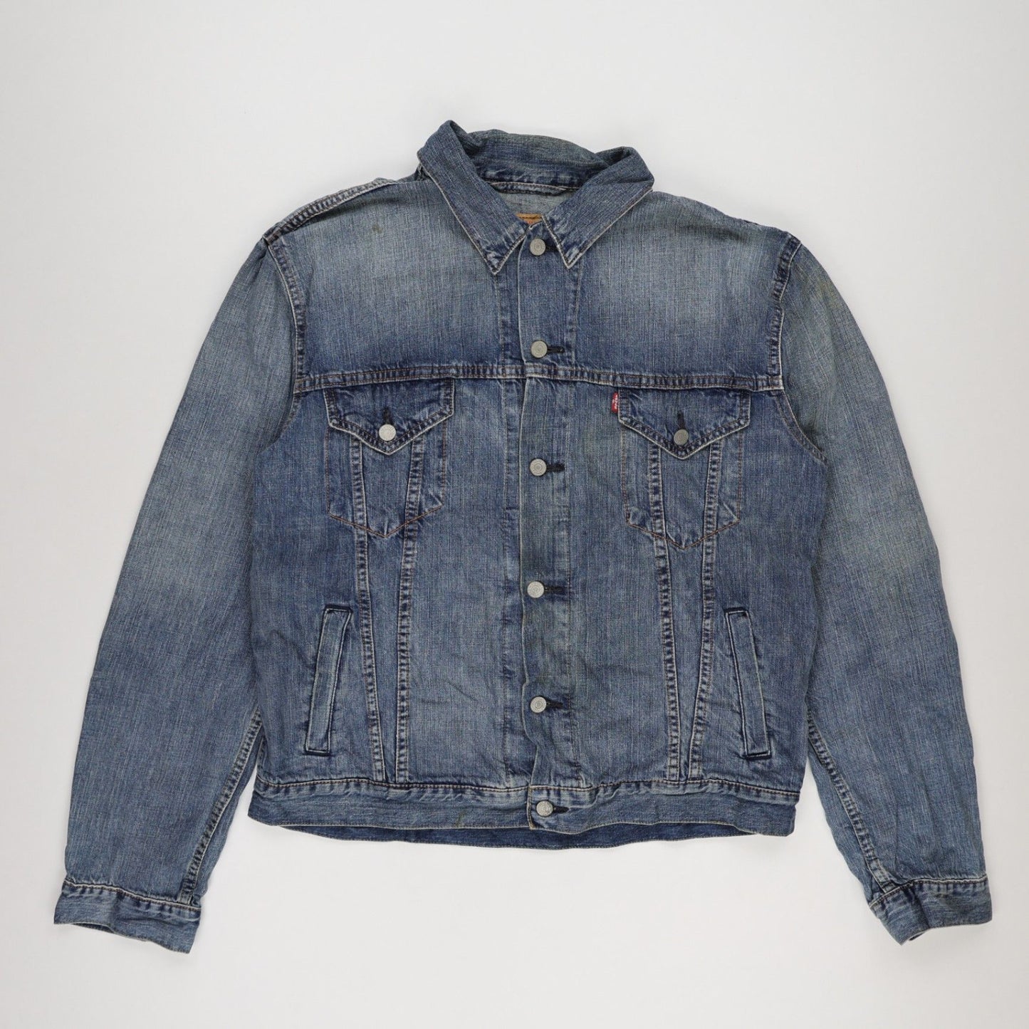 Levi's Vintage Blue Denim Trucker Jacket XL Cotton